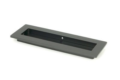 Matt Black Plain Rectangular Pull