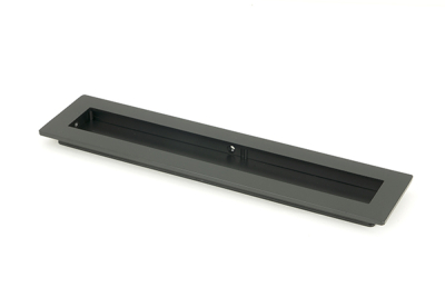 Matt Black Plain Rectangular Pull