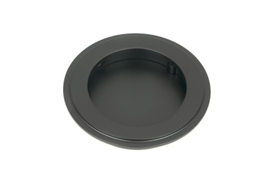 Matt Black Art Deco Round Pull
