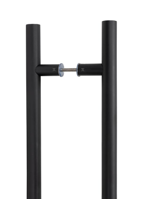 Matt Black T Bar Handle B2B Fix 32mm dia
