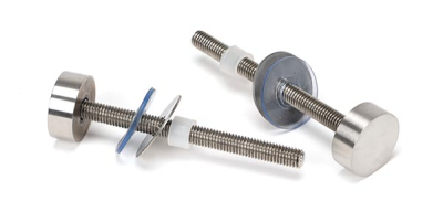 Satin Stainless Steel (304) 100mm Bolt Fixings for T Bar (2)