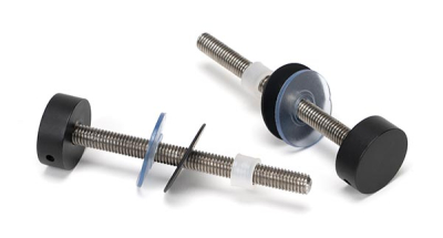 Matt Black (304) 100mm Bolt Fixings for T Bar (2)