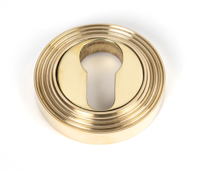 Polished Brass Round Euro Escutcheon