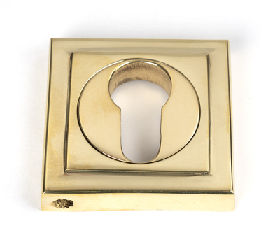 Polished Brass Round Euro Escutcheon
