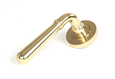 Polished Brass Newbury Lever on Rose Set (Unsprung)