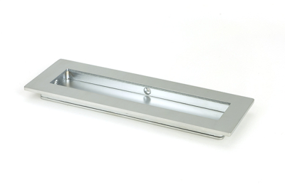 Satin Chrome Plain Rectangular Pull