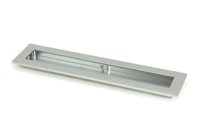 Satin Chrome Plain Rectangular Pull