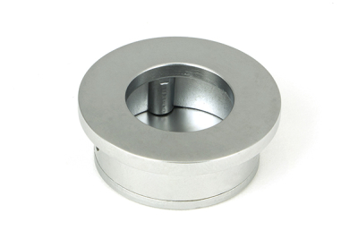 Satin Chrome Round Finger Edge Pull