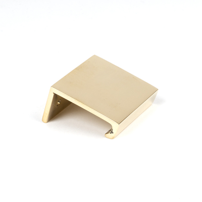 Polished Brass Plain Edge Pull