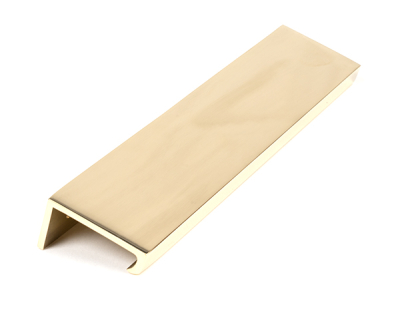 Polished Brass Plain Edge Pull
