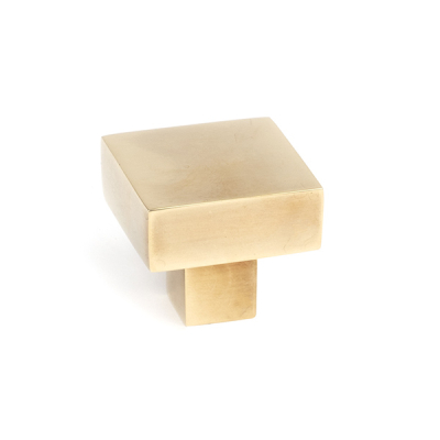 Aged Brass Albers Cabinet Knob