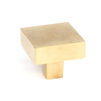 Aged Brass Albers Cabinet Knob