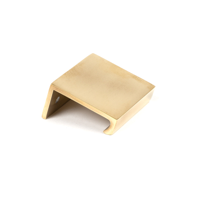 Aged Brass Plain Edge Pull