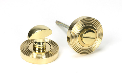 Polished Brass Round Thumbturn Set