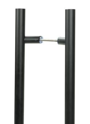 Matt Black Offset T Bar Handle B2B 32mm dia