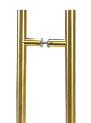 Aged Brass T Bar Handle B2B Fix 32mm dia