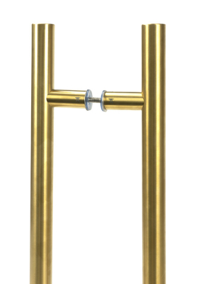 Aged Brass T Bar Handle B2B Fix 32mm dia