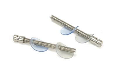 Satin Stainless Steel (304) 100mm Back to Back Fixings for T Bar (2) - Offset