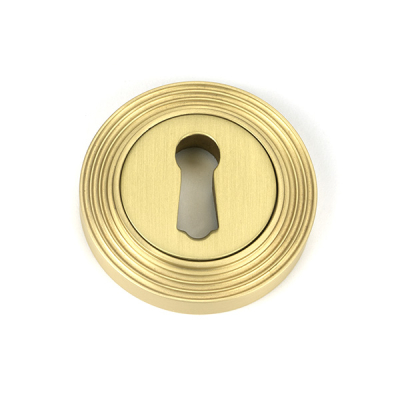 Satin Brass Round Escutcheon