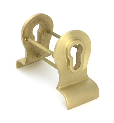 Satin Brass 50mm Euro Door Pull (Back to Back Fixings)