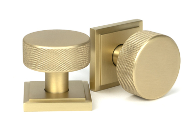 Satin Brass Brompton Mortice/Rim Knob Set