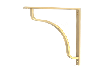 Satin Brass Abingdon Shelf Bracket