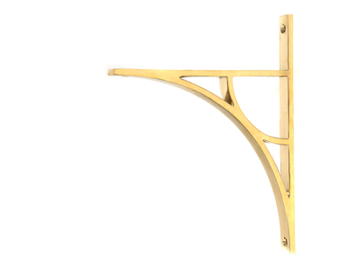 Polished Brass Tyne Shelf Bracket