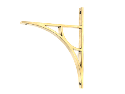 Aged Brass Tyne Shelf Bracket