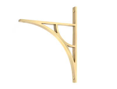 Satin Brass Tyne Shelf Bracket
