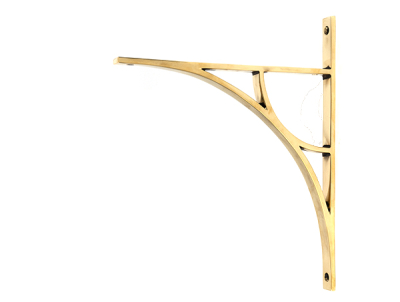 Aged Brass Tyne Shelf Bracket
