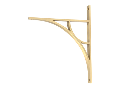 Satin Brass Tyne Shelf Bracket