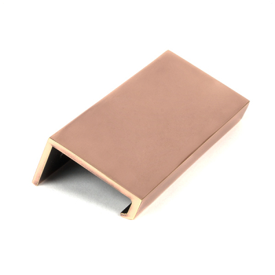 Polished Bronze Plain Edge Pull