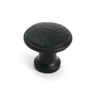 Aged Bronze Hammered Cabinet Knob