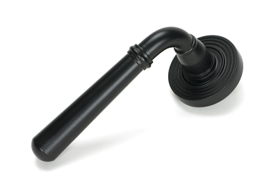 Matt Black Newbury Lever on Rose Set (Unsprung)