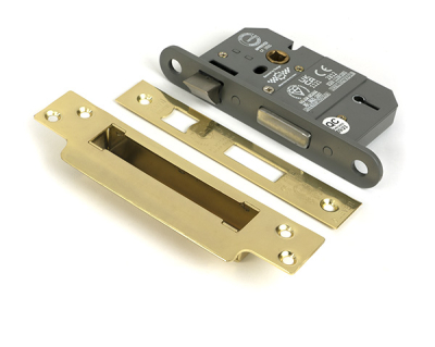 Polished Brass 5 Lever BS Sash Lock
