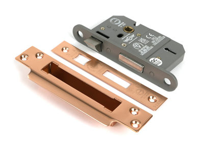 Polished Bronze 5 Lever BS Sash Lock
