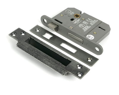 Pewter Patina 5 Lever BS Sash Lock KA