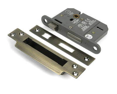 Aged Brass 5 Lever BS Sash Lock KA