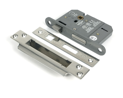 Polished Chrome 5 Lever BS Sash Lock KA