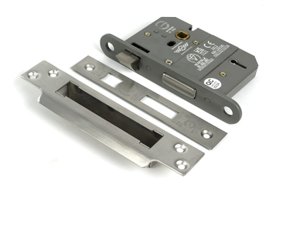 Satin Chrome 5 Lever BS Sash Lock KA