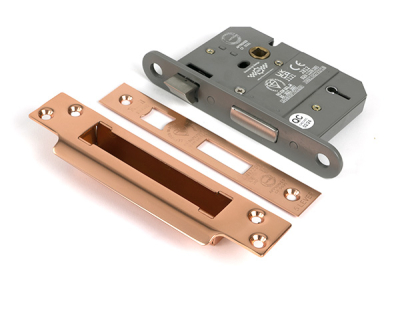 Polished Bronze 5 Lever BS Sash Lock KA