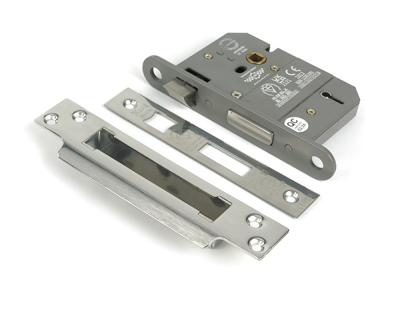 Polished Stainless Steel 5 Lever BS Sash Lock KA