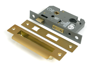 Satin Brass Euro Profile Sash Lock