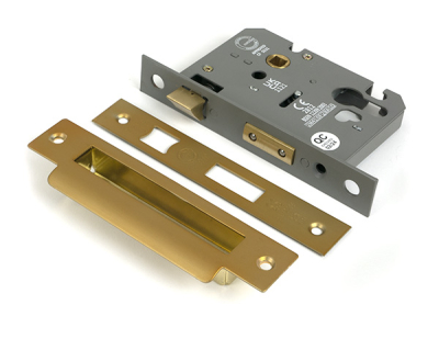 Satin Brass Euro Profile Sash Lock