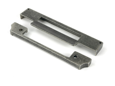 Pewter Patina ½Inch Rebate Kit for Euro Sash Lock