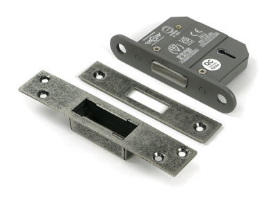 Pewter Patina BS 5 Lever Deadlock KD