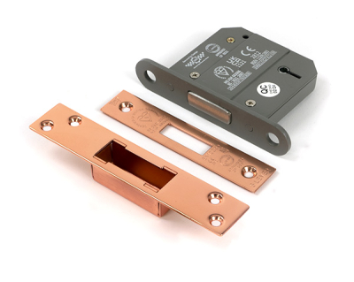 Polished Bronze BS 5 Lever Deadlock KD