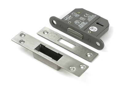 Satin Chrome BS 5 Lever Deadlock KA
