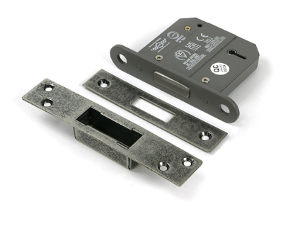 Pewter Patina BS 5 Lever Deadlock KA