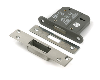 Polished Stainless Steel BS 5 Lever Deadlock KA